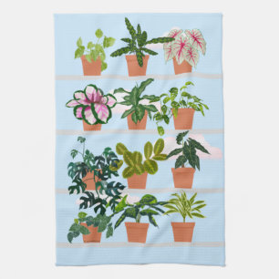 House Plants Tea Towel