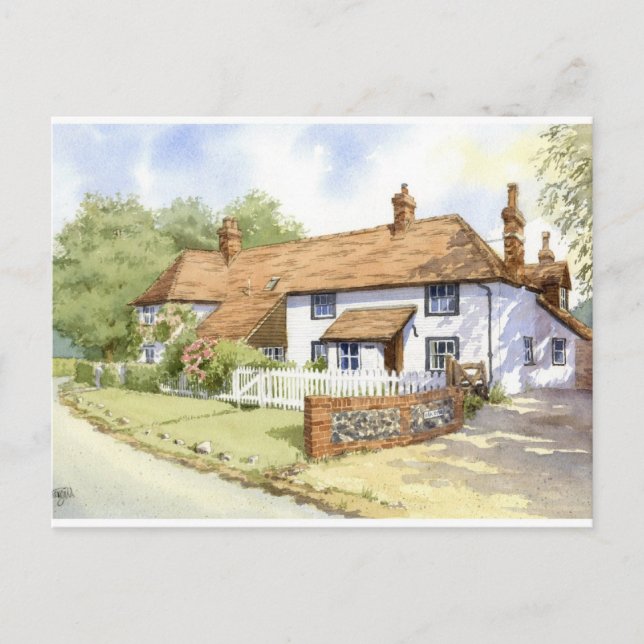 House portrait Oak Ryse House Postcard (Front)