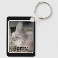 House Rabbit Memorial Photo Black Keepsake Metal