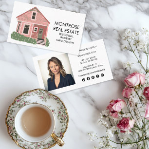 House Real Estate Rental Residential Custom PHOTO Business Card
