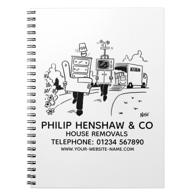 House Removals Notebook (Front)