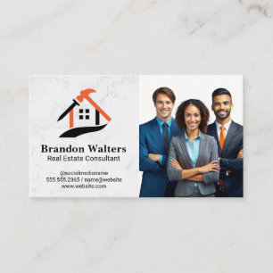 House Renovations Logo   Business Firm Business Card