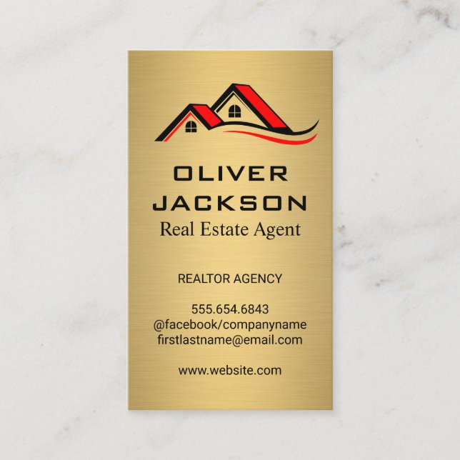 House Roof Top Business Card (Front)