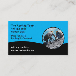 House Roofing Services Modern Business Cards