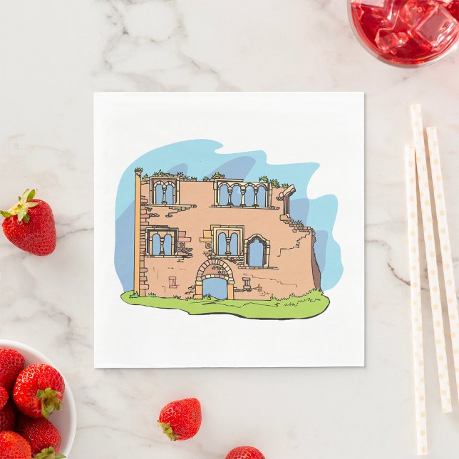 House Ruins Crumbling Building Napkins (Creator Uploaded)