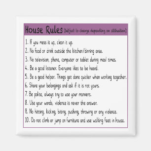 House Rules Magnet