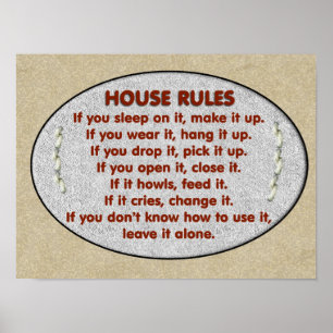 House Rules Poster