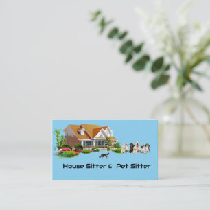 House sitter & Pet sitter Business Card
