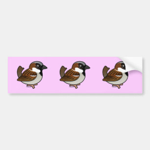 House Sparrow Bumper Sticker