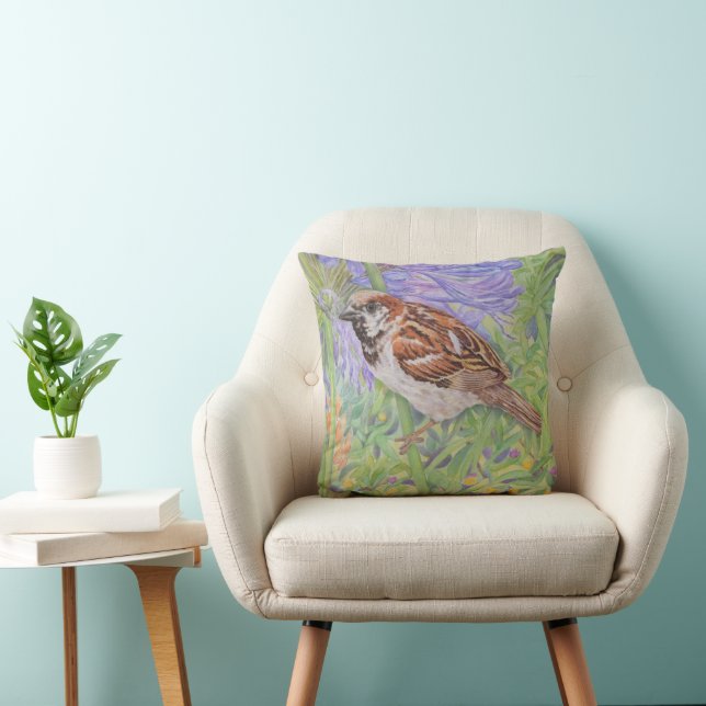 House Sparrow Cushion (Chair)