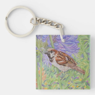 House Sparrow Key Ring