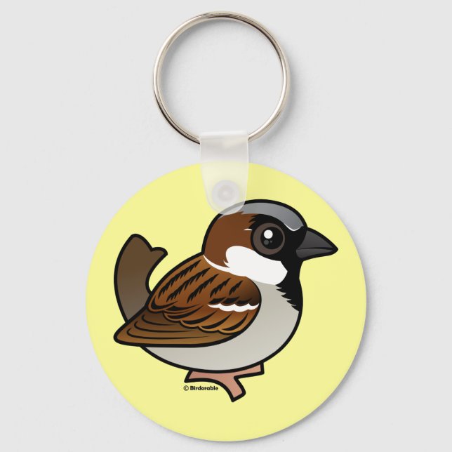House Sparrow Key Ring (Front)