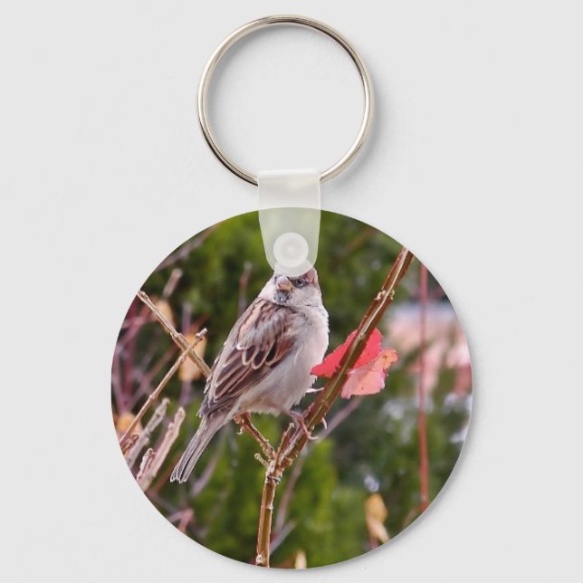 House Sparrow Key Ring (Front)