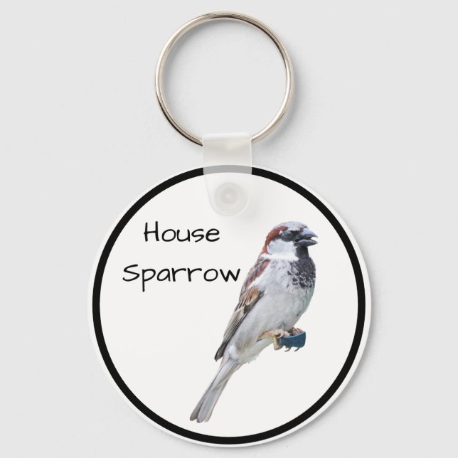 House Sparrow Key Ring (Front)