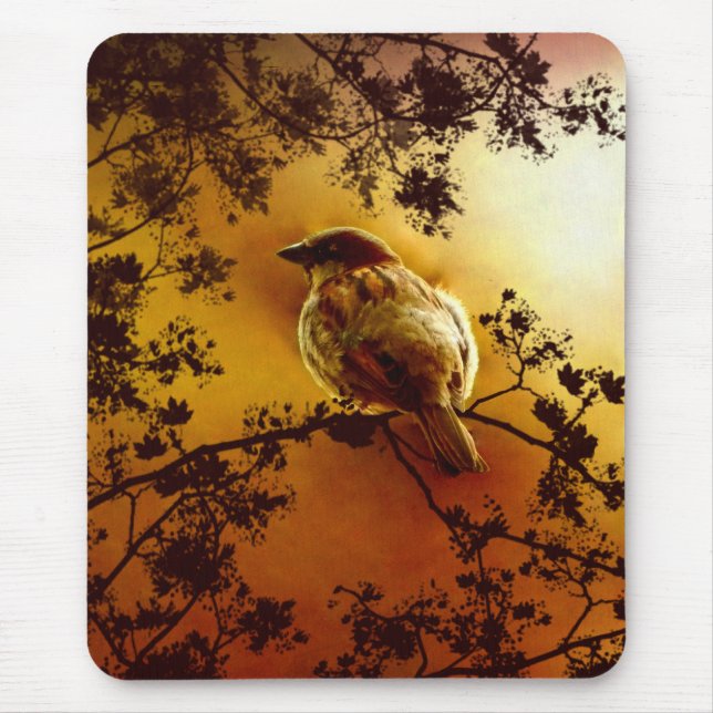 House Sparrow Mousepad (Front)