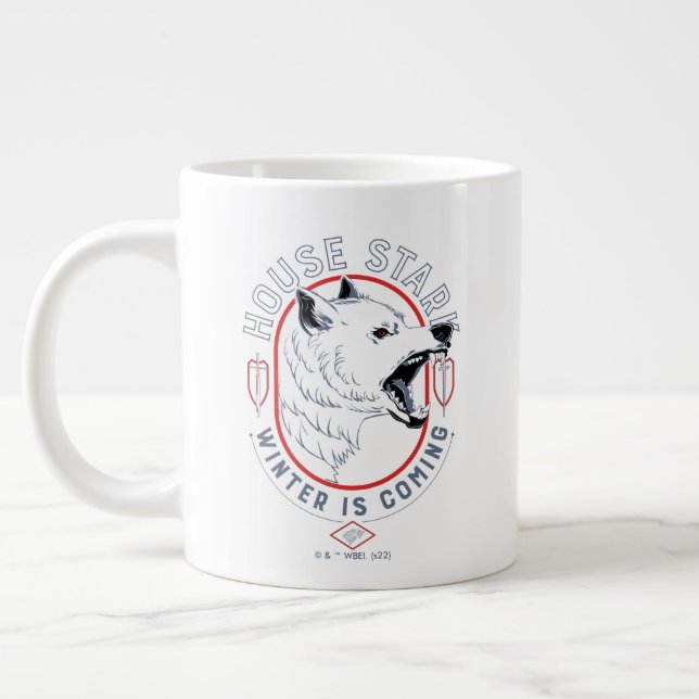 House Stark - Winter Is Coming Large Coffee Mug (Left)