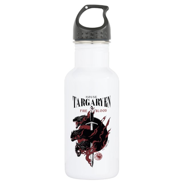 House Targaryen - Fire & Blood 532 Ml Water Bottle (Front)