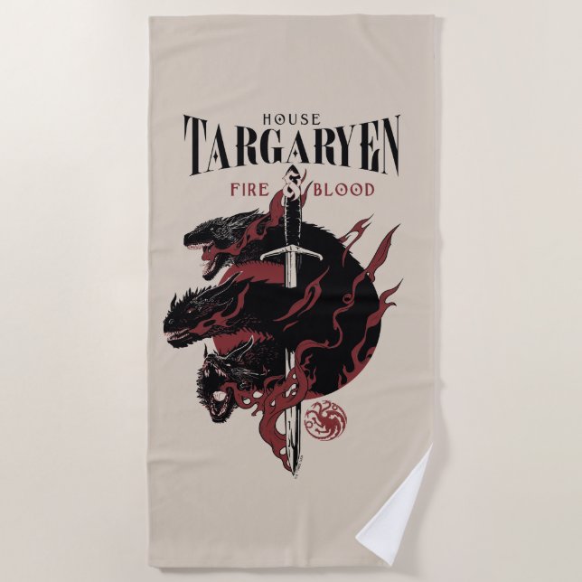 House Targaryen - Fire & Blood Beach Towel (Front)