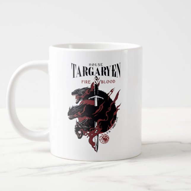 House Targaryen - Fire & Blood Large Coffee Mug (Left)