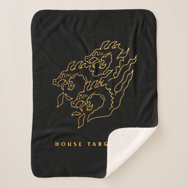 House Targaryen Icon Sherpa Blanket (Front)