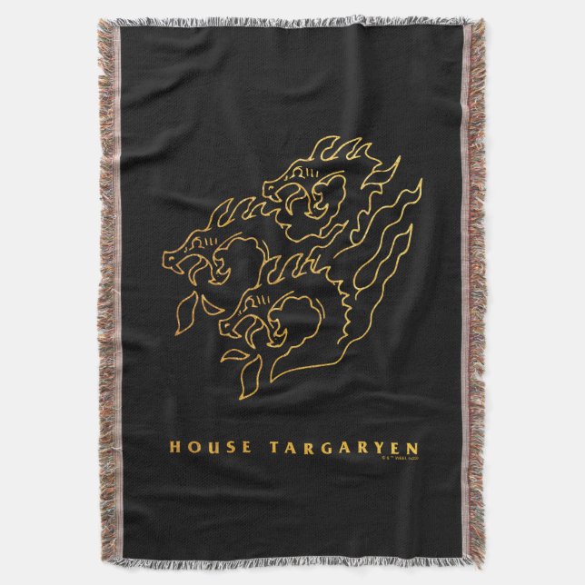 House Targaryen Icon Throw Blanket (Front Vertical)
