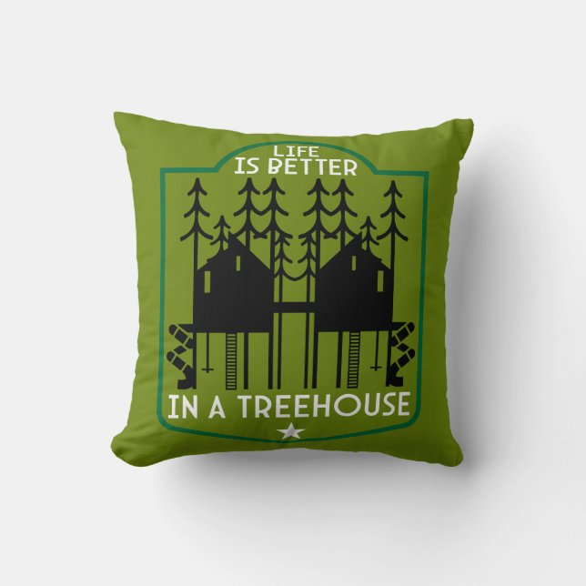 House Treehouse Cushion (Front)
