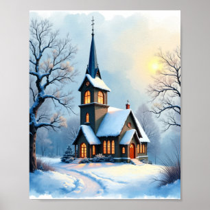 House under the snow poster