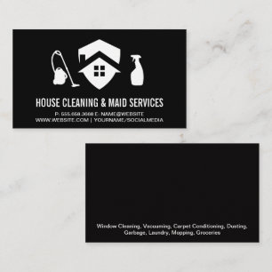 House Vacuum Cleaning Spray   Cleaners Business Card