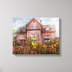 House - Victorian - Summer Cottage Canvas Print