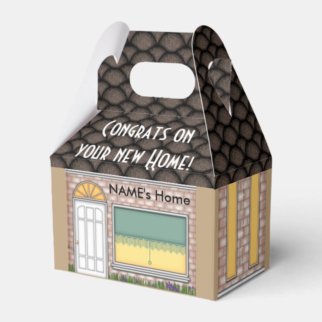 House Warming Home Shape Gift Box (Back Side)