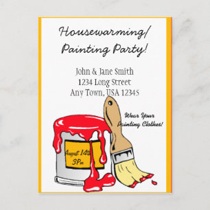 House Warming/ Painting Party Announcement