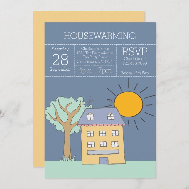House Warming Party Invitation (Front/Back)