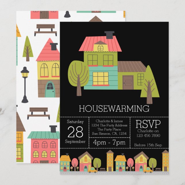 House Warming Party Invitation (Front/Back)
