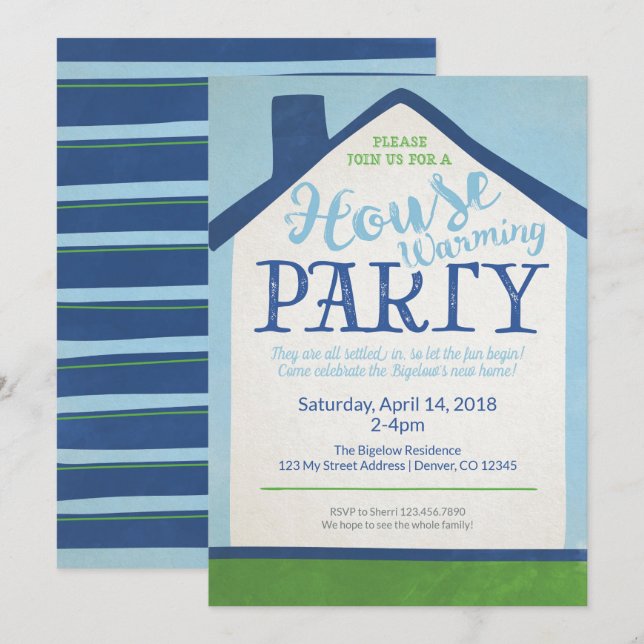 House Warming Party Invitation (Front/Back)