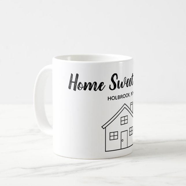 House warming present coffee mug (Front Left)