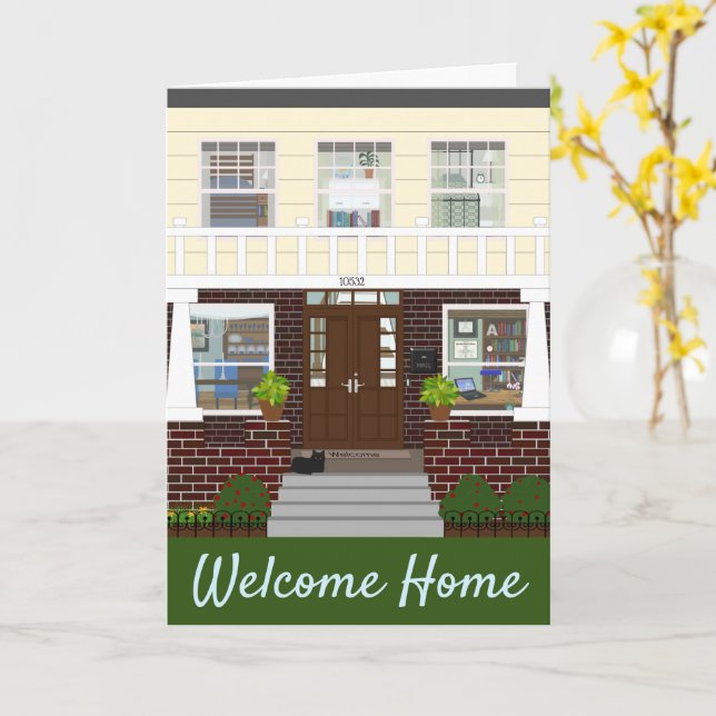House Warming Welcome Card (Yellow Flower)