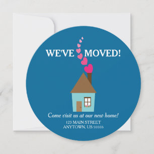 House with Hearts Above Chimney, We've Moved Announcement