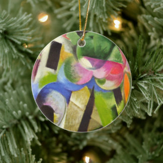 House with Trees by Franz Marc, Vintage Fine Art Ceramic Tree Decoration