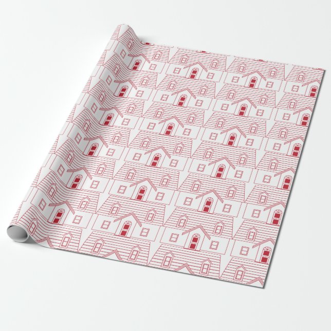 House Wrapping Paper (Unrolled)