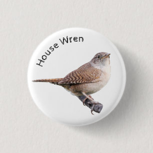 House Wren 3 Cm Round Badge