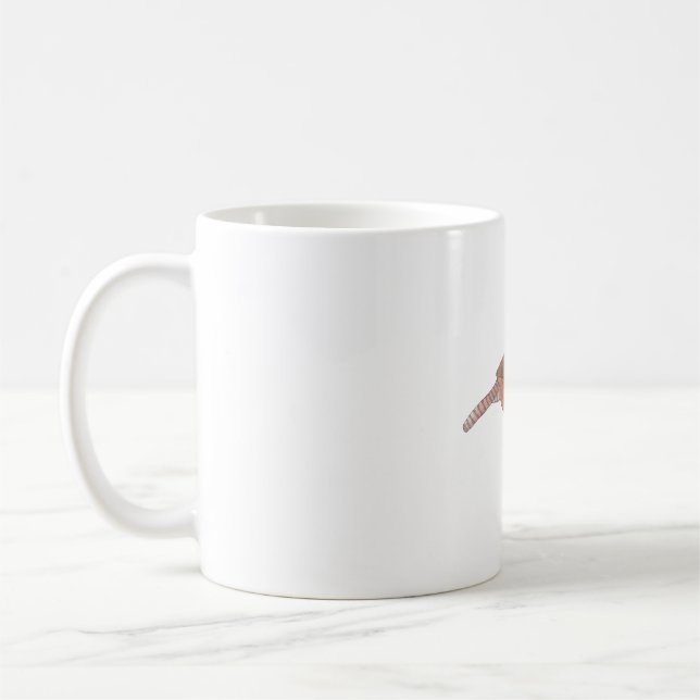 House Wren bird species watercolor bird art Coffee Mug (Left)