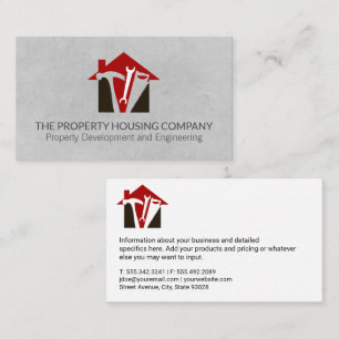 House Wrench and Hammer Saw Repair Business Card