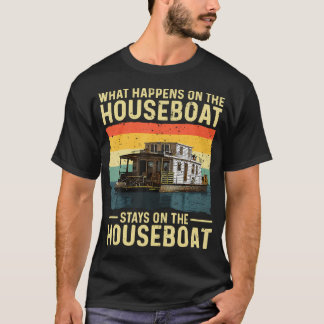 Houseboat House Boat Captain Houseboat T-Shirt