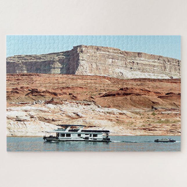 Houseboat, Lake Powell, Arizona, USA 7 Jigsaw Puzzle (Horizontal)