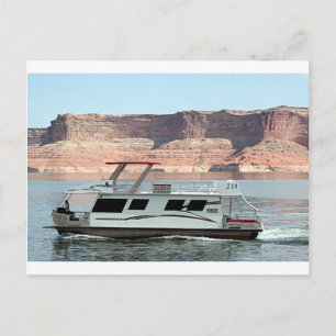 Houseboat, Lake Powell, Arizona, USA 8 Postcard