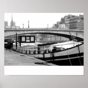 Houseboat on the Seine Poster