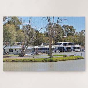 Houseboats, Murray River, Australia  Jigsaw Puzzle