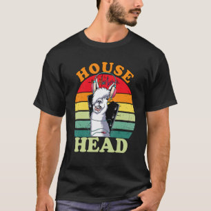 Househead House Music Edm House Head Llama Dj Alp T-Shirt
