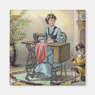 Household Sewing Machine Co. Trading Card Magnet