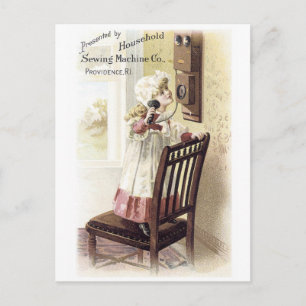 Household Sewing Machine Trading Card